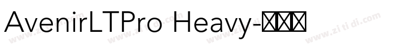 AvenirLTPro Heavy字体转换